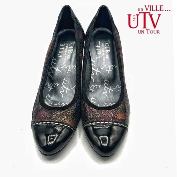 UN TOUR EN VILLE UTV multicoloured cap toe heels pumps Size 36 - Picture 1 of 10